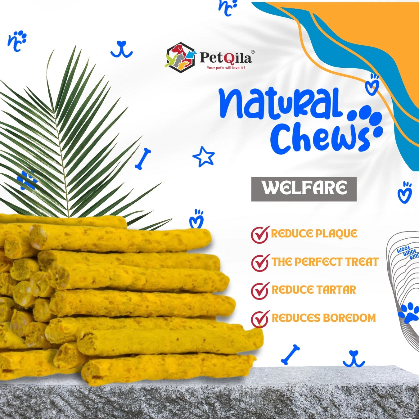 Dog Munchy Stick, Chicken Flavor for All Life Stages & All Breeds-Dog Natural Treats