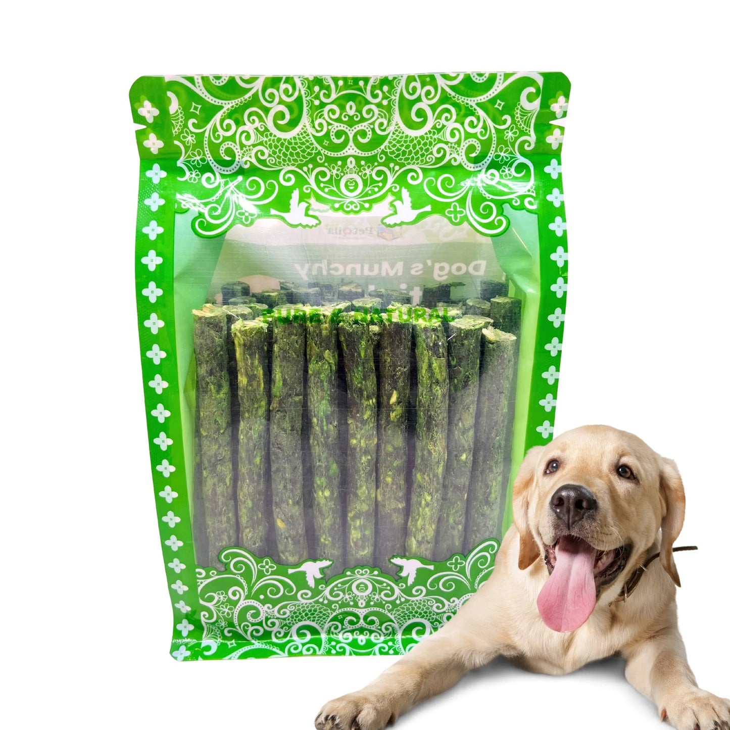 Petqila Dog Munchy Stick, Mint Flavor for All Life Stages & All Breeds-Dog Natural Treats