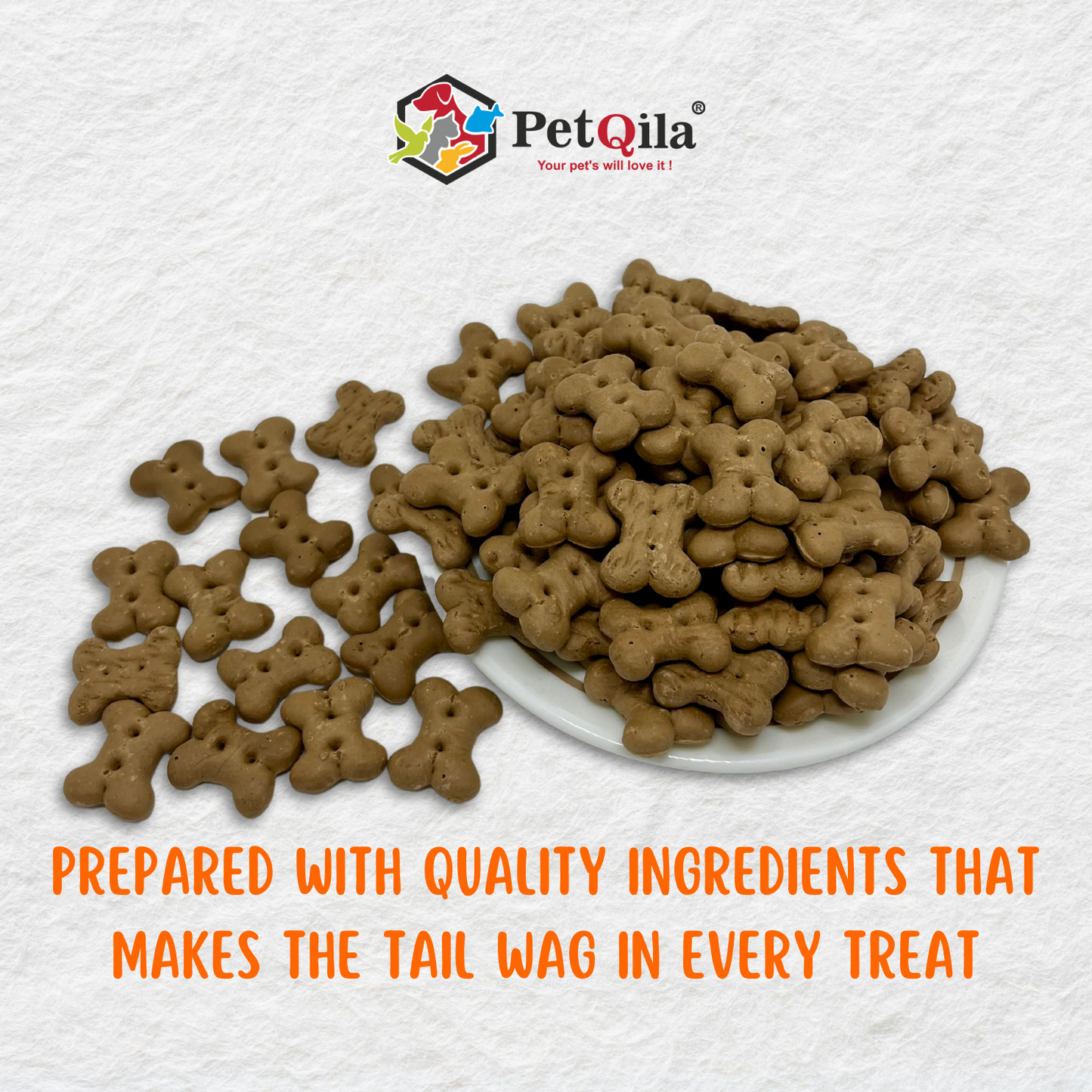 Petqila Crunchy Canine Dog Biscuits – Healthy & Delicious Treats for Puppy 1 KG Liver Flavor