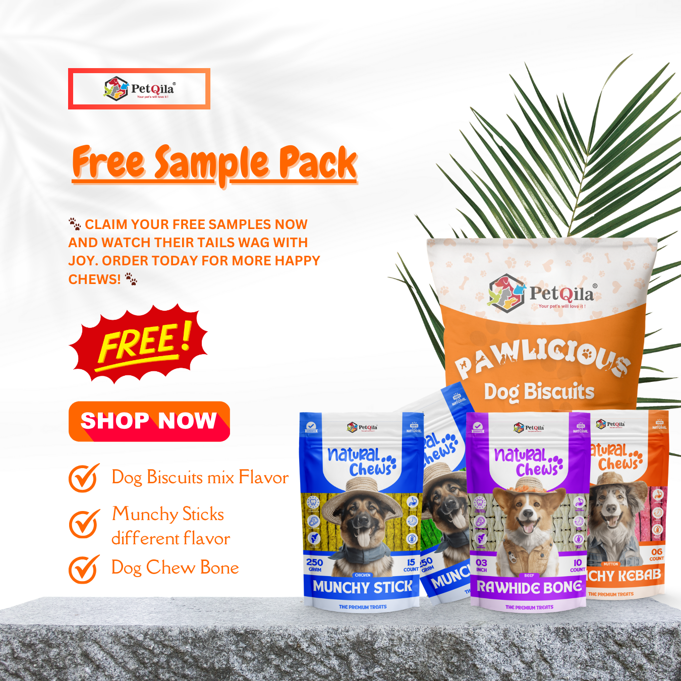 Premium Dog Chews and Biscuits samples– Long-Lasting, Healthy, and Tail-Waggingly Good!