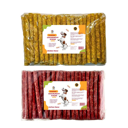 Dog Munchy Sticks Chicken and Mutton Flavor 2 kg for All Life Stages & All Breeds-Dog Chew Treats