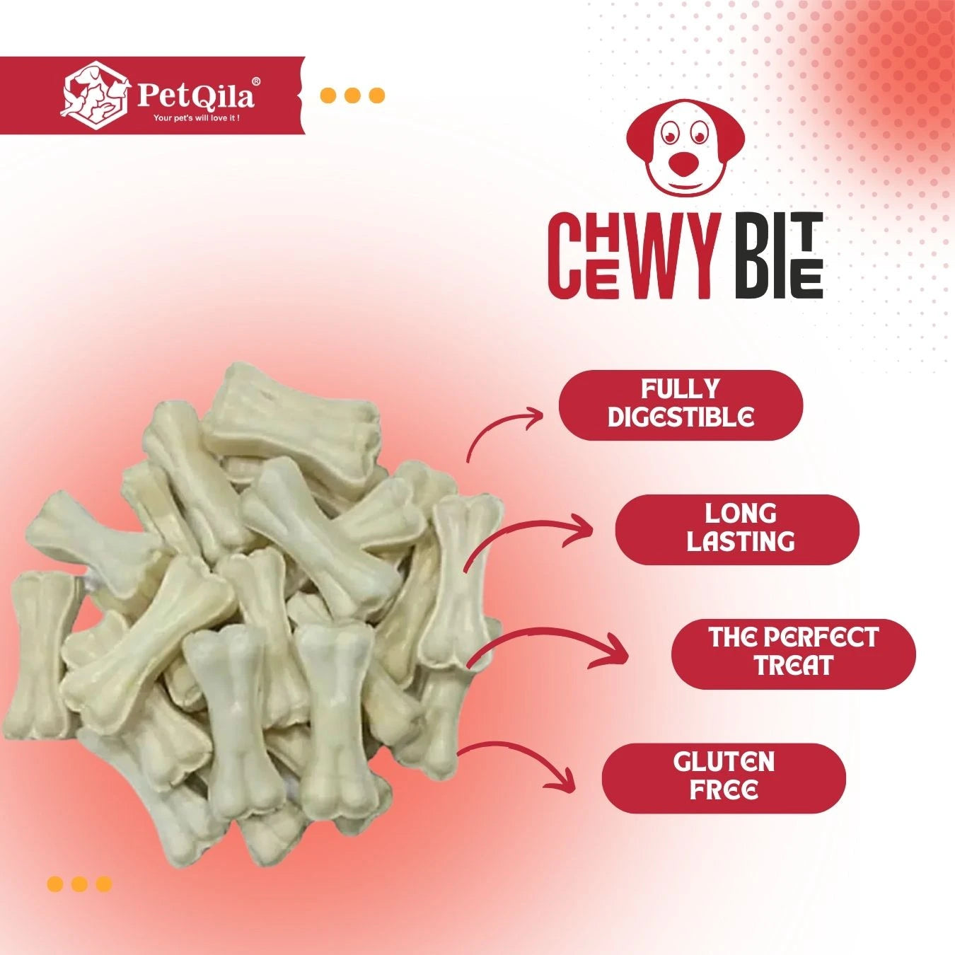 Discover the perfect dog chew for happy, healthy pups! Long-lasting, durable, and great for dental care