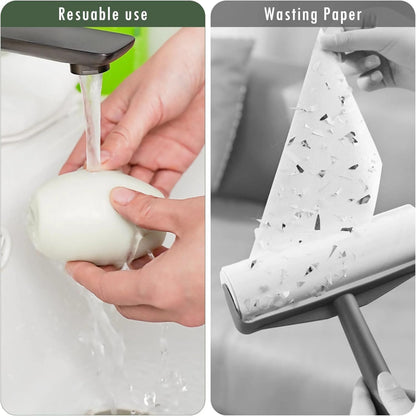 Reusable Washable Lint Roller for Clothes | Sticky Gel Pet Hair Remover | Portable Dust & Lint Cleaner for Sofa, Carpet, Car Seat, Bed Sheet & Furniture