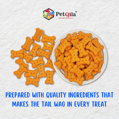 Discover Petqila Dog Biscuits – crunchy, healthy, and made with natural ingredients. Perfect for dogs of all sizes. Shop the best dog treats online in India