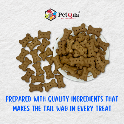 Treat your furry friend to Petqila Natural Dog Biscuits – healthy, all-natural treats made with premium ingredients. Perfect for training, rewarding, and snacking. Buy online in India today!