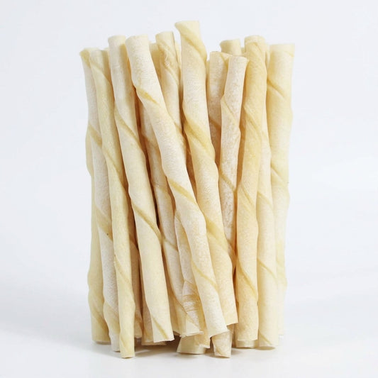 PetQila Natural Dog Twisted Sticks – Rawhide-Dental Chews