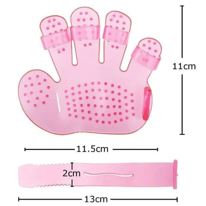 Petqila Rubber pet Cleaning Massaging Grooming Glove Brush