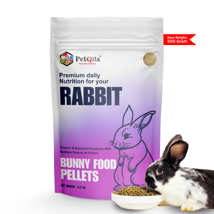 Rabbit food pellets with quality ingredients available in pouch nearby ...